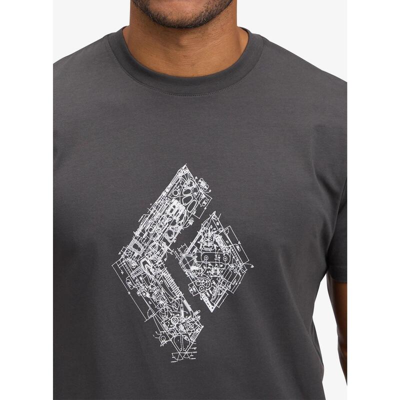 Koszulka bawełniana męska Black Diamond Engineered Diamond SS Tee