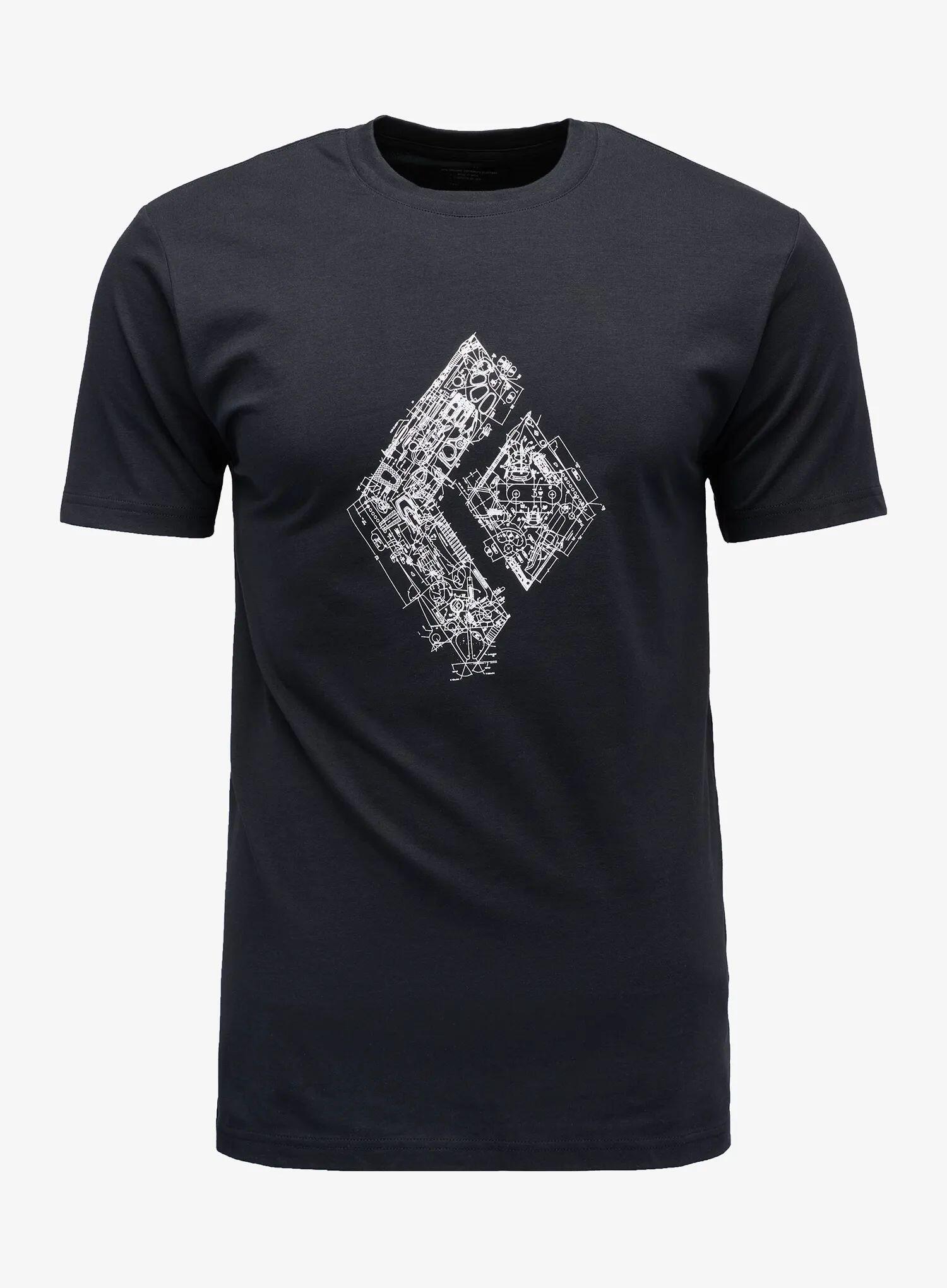 Koszulka bawełniana męska Black Diamond Engineered Diamond SS Tee 1/2