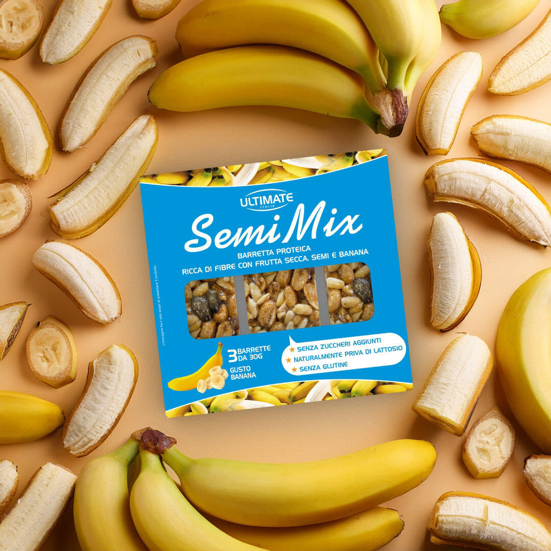 Alimento - BARRETTE SEMI MIX BANANA - 3 pz da 30g 6/7