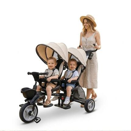 Devessport Tricycle évolutif Qplay G-Melar Sand 2 places