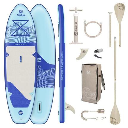 PACK PADDLE GONFLABLE MOON 11.0 JUSQU'A 2 PERSONNES (max. 170kg)