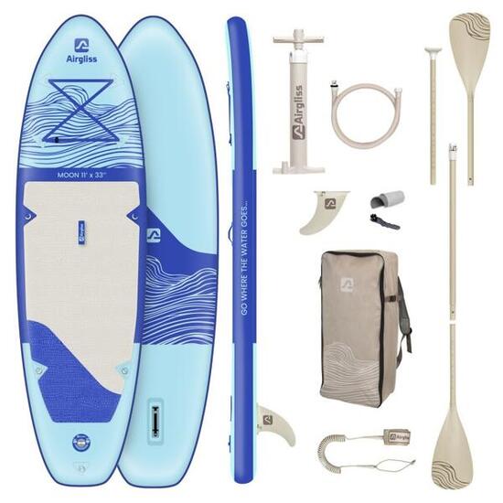 PACK PADDLE GONFLABLE MOON 11.0 JUSQU'A 2 PERSONNES (max. 170kg)