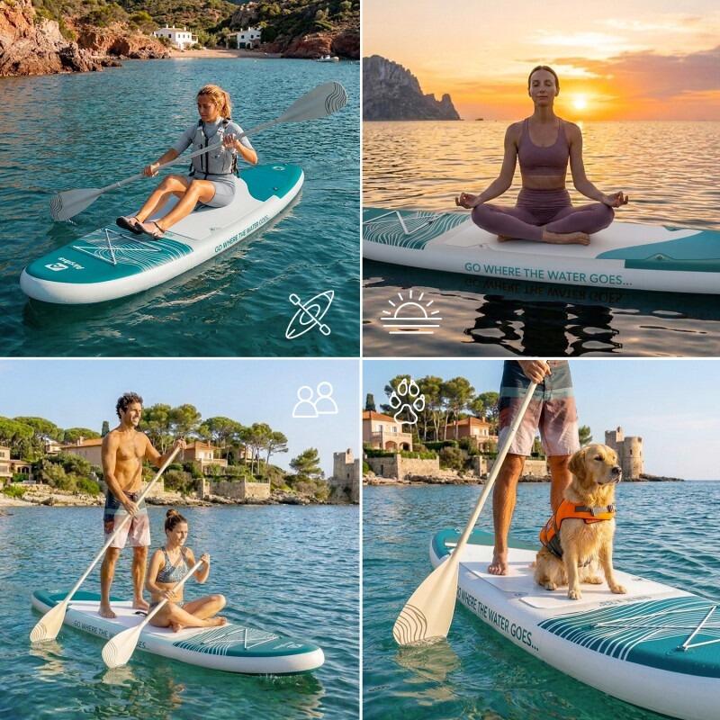 Tabla paddle surf hinchable Airgliss Sun 11.0 hasta 2 personas (máx. 170 kg) 2/5