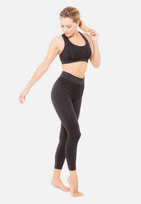 Dameslegging met textuur - keramische vezels - stevige compressie - skinup sport