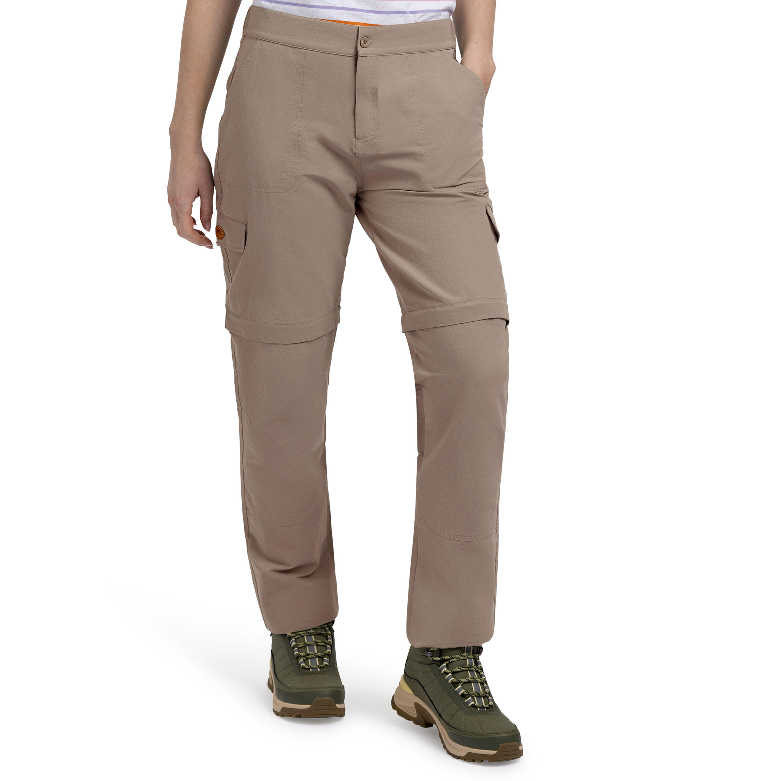 Pantalon convertible femme Trespass Krystyna Vintage Khaki 4/5