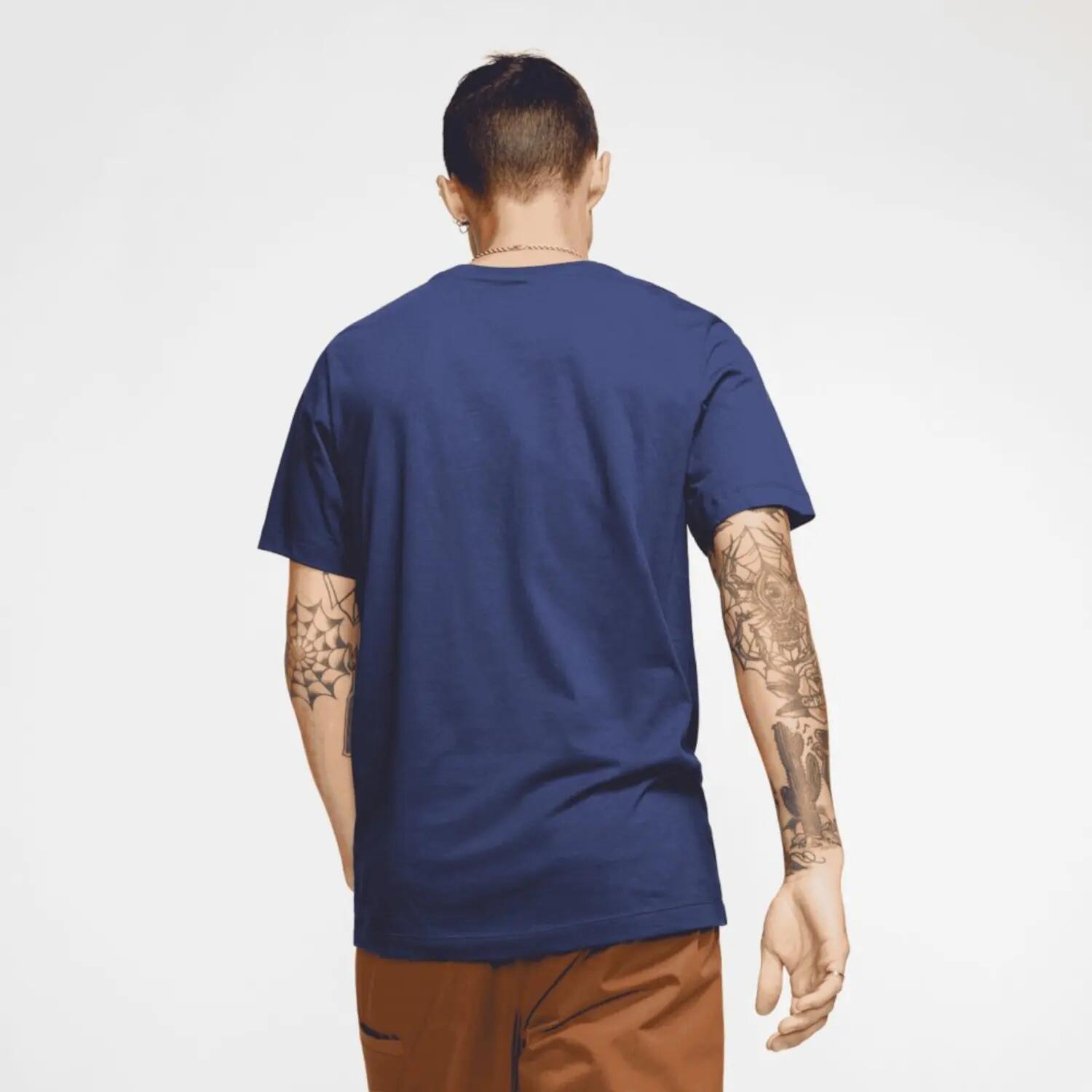T-shirt uomo nike blu 2/4