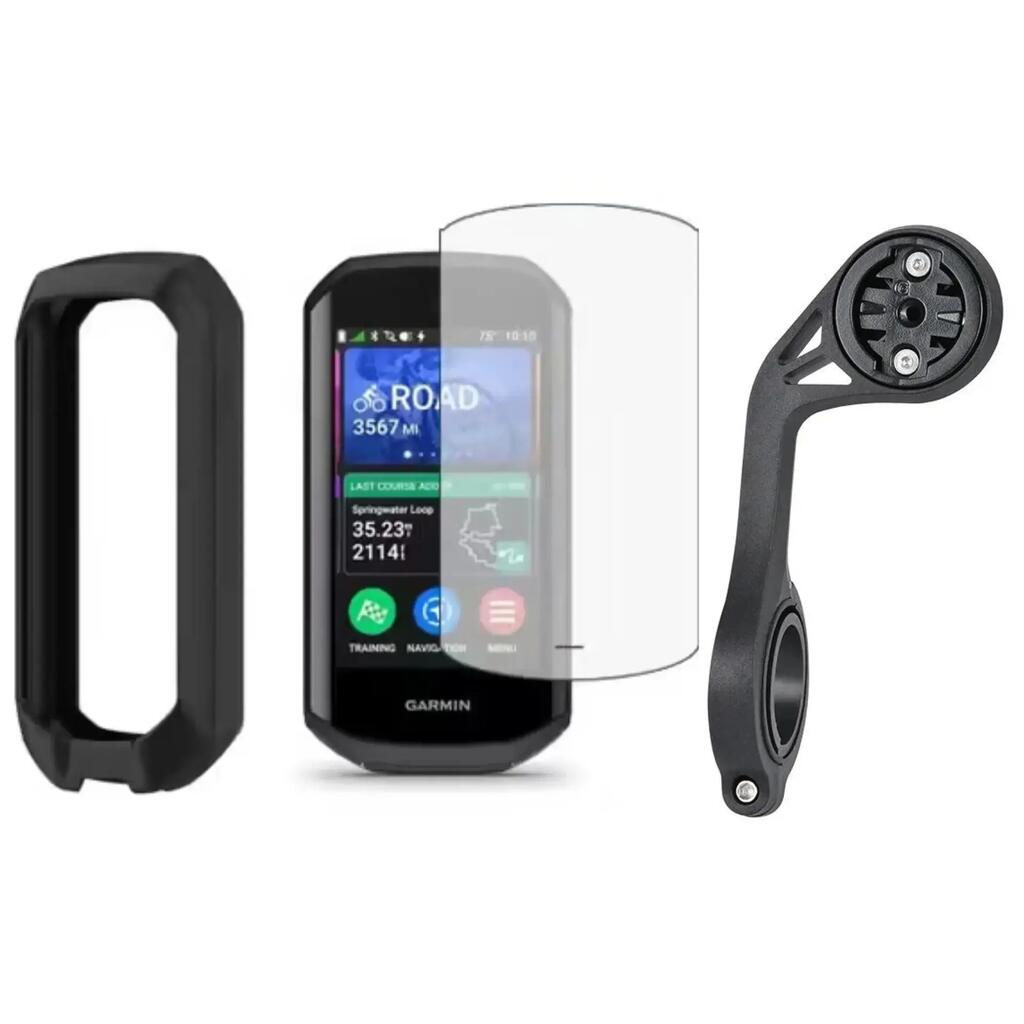 3-in-1 Pack Garmin Edge 1050 – Case, hydrogel film, XL mount