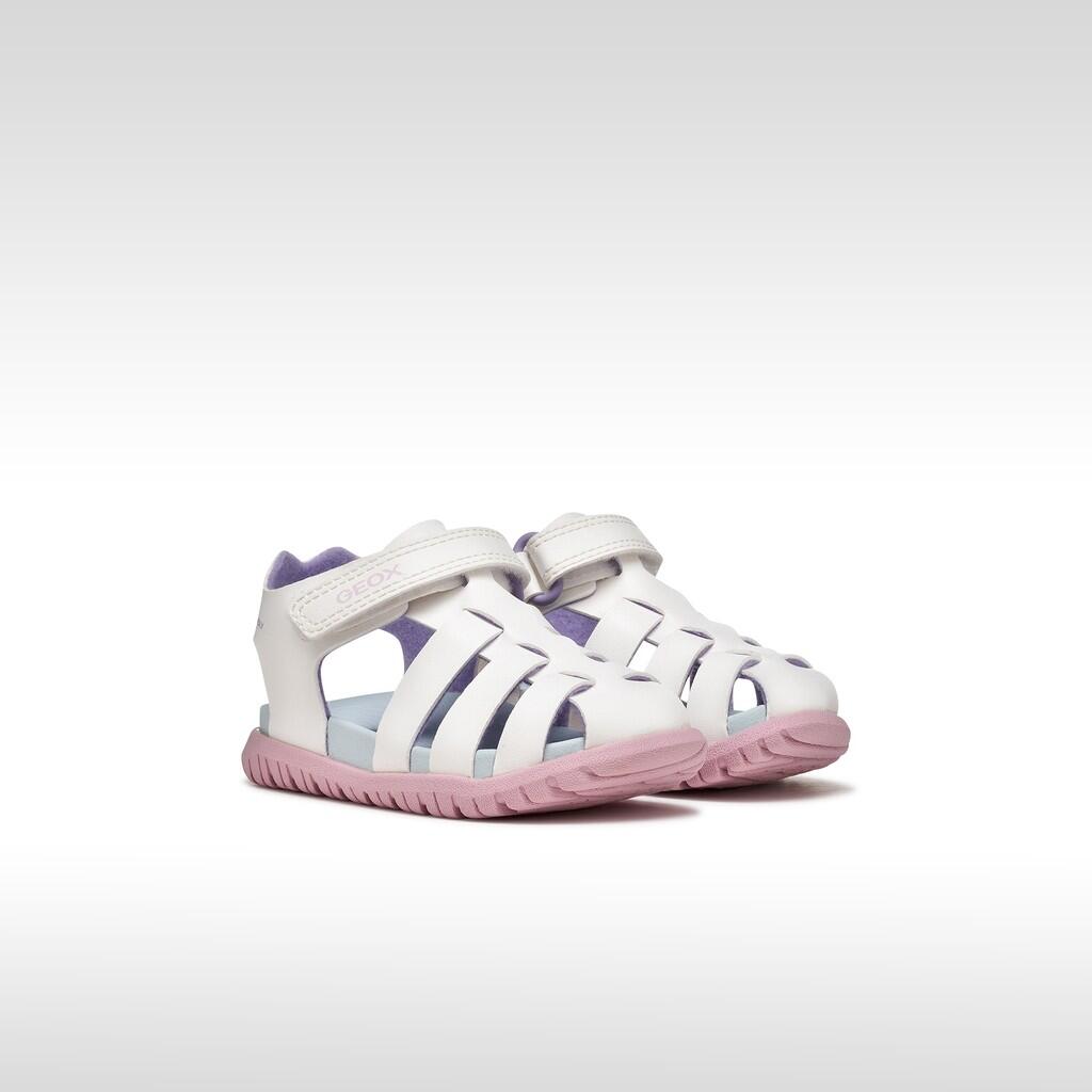 Sandales Bébé Fille SANDAL FUSBETTO BABY GIRL Blanc/Rose 3/7