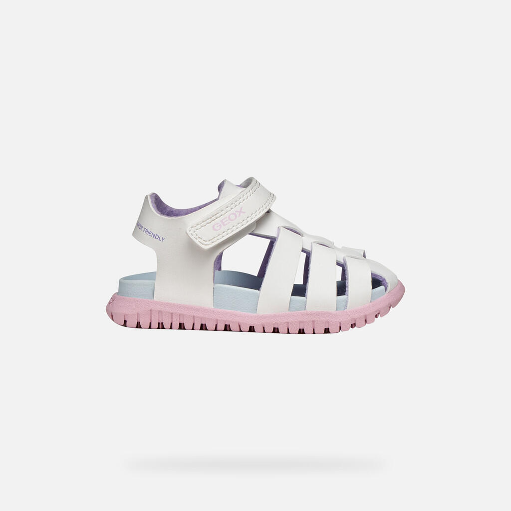 Sandales Bébé Fille SANDAL FUSBETTO BABY GIRL Blanc/Rose 2/7