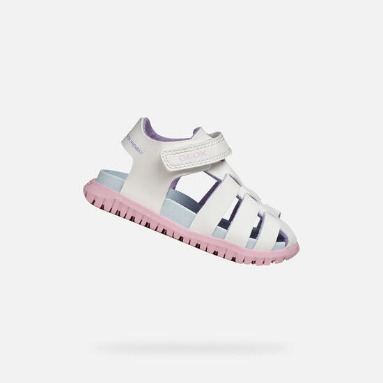 Sandales Bébé Fille SANDAL FUSBETTO BABY GIRL Blanc/Rose