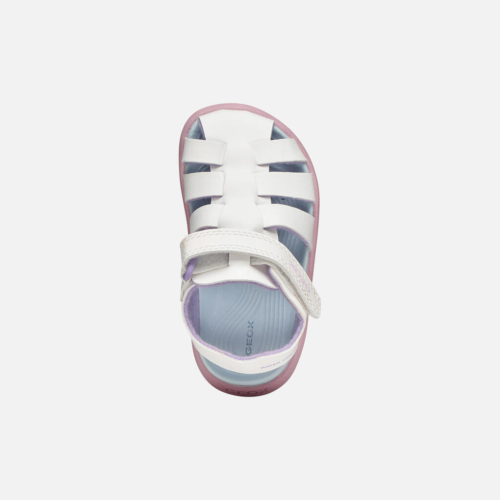 Sandales Bébé Fille SANDAL FUSBETTO BABY GIRL Blanc/Rose 7/7