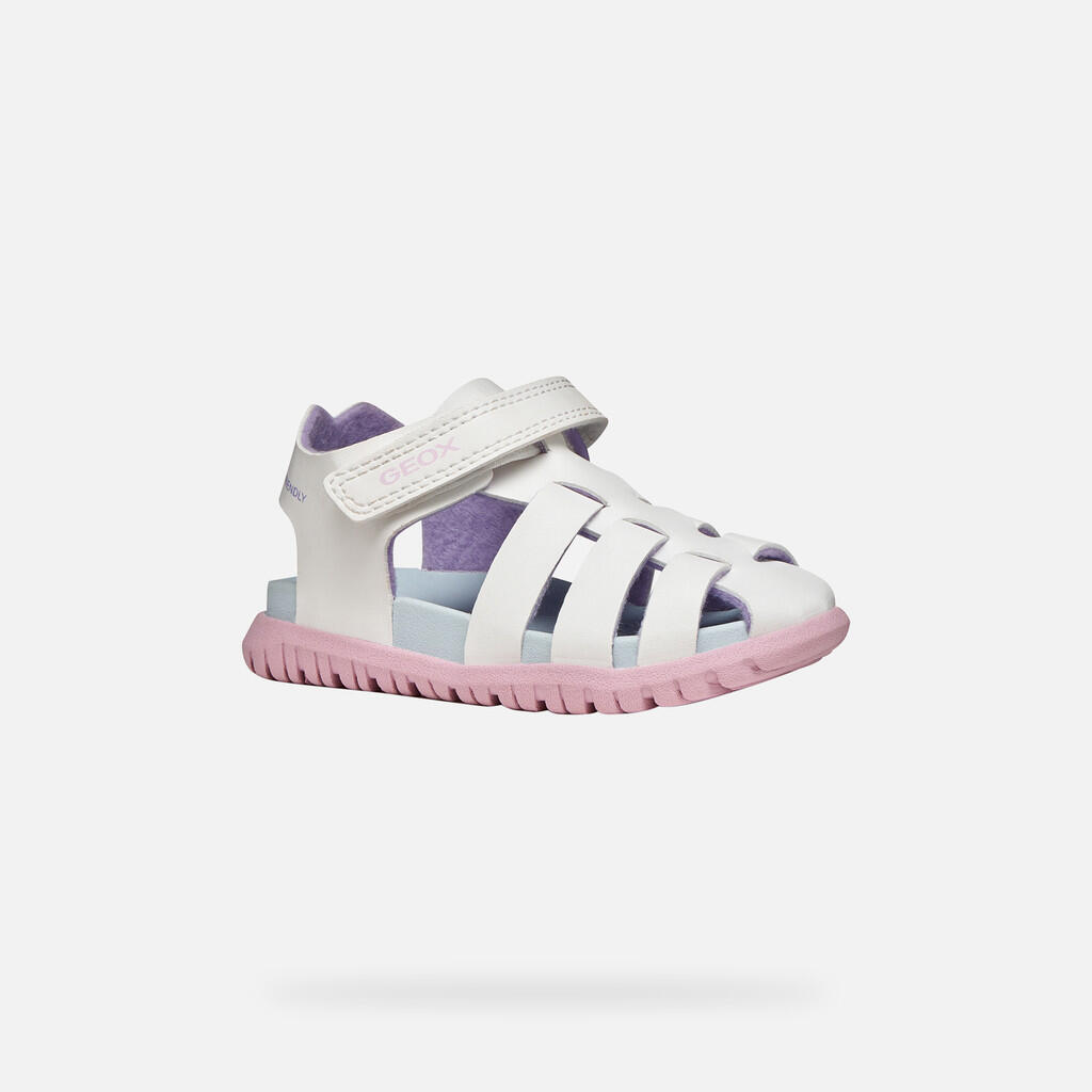 Sandales Bébé Fille SANDAL FUSBETTO BABY GIRL Blanc/Rose 4/7