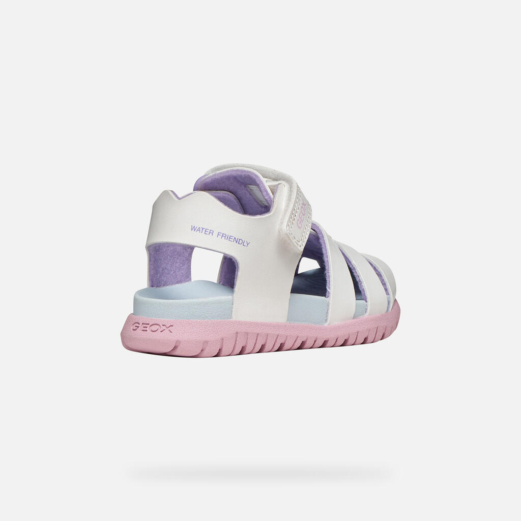 Sandales Bébé Fille SANDAL FUSBETTO BABY GIRL Blanc/Rose 6/7