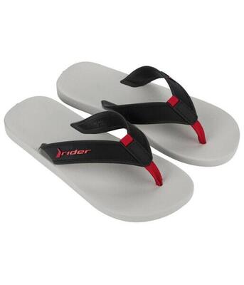 1644 rider impulse teenslippers grijs-zwart