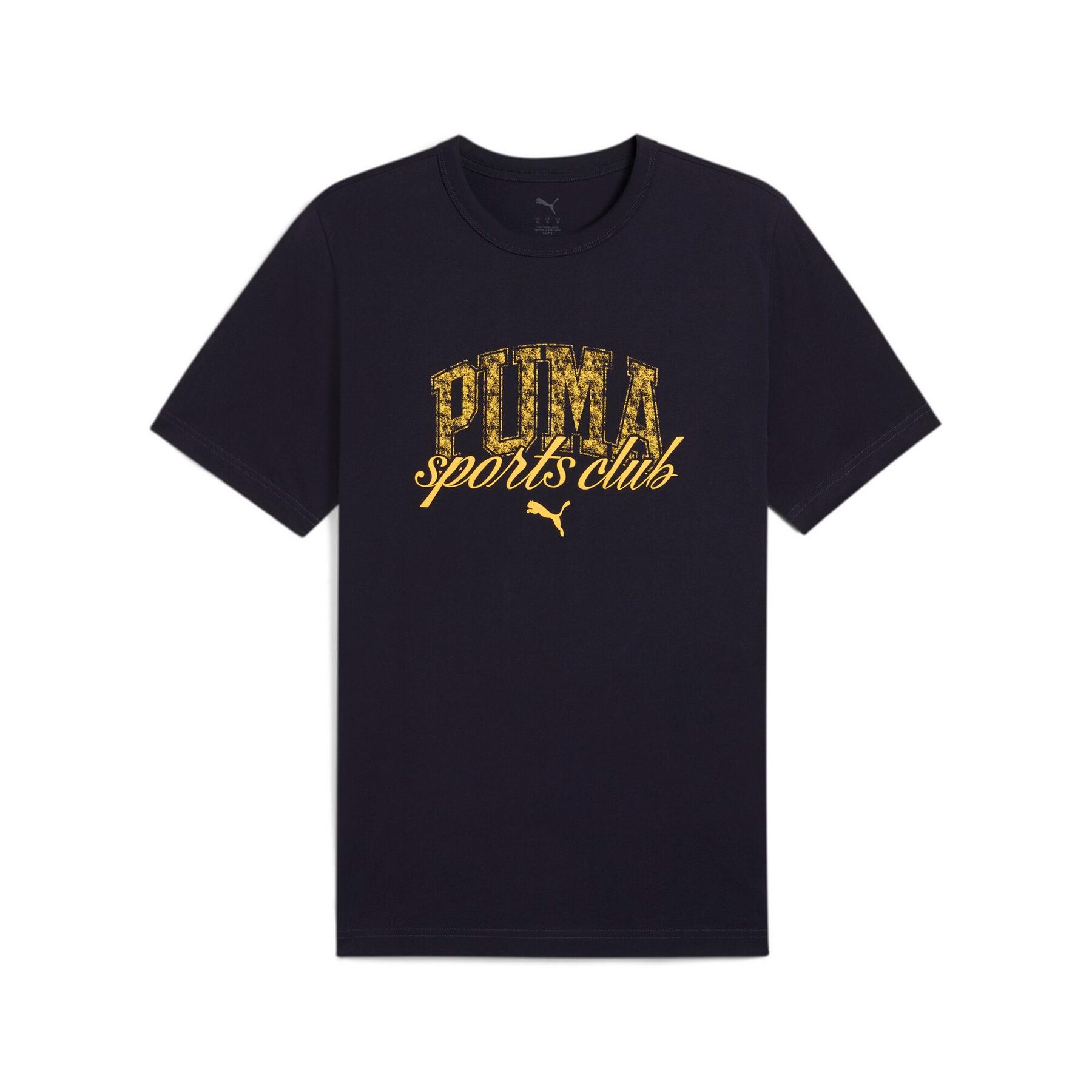 Camiseta Puma PUMA CLASS Graphic Tee azul marino manga corta unisex 684643-16 1/5