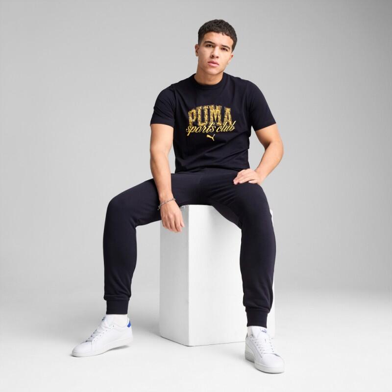 Camiseta Puma PUMA CLASS Graphic Tee azul marino manga corta unisex 684643-16 3/5