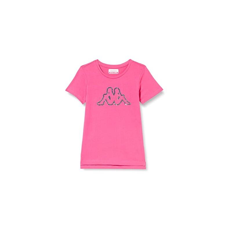 Camiseta Algodón Gimnasia Kappa Logo Giaglione Niña Rosa 5/5
