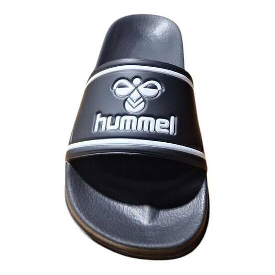 Hummel Slipper25 W Noir - Claquettes de piscine antidérapantes