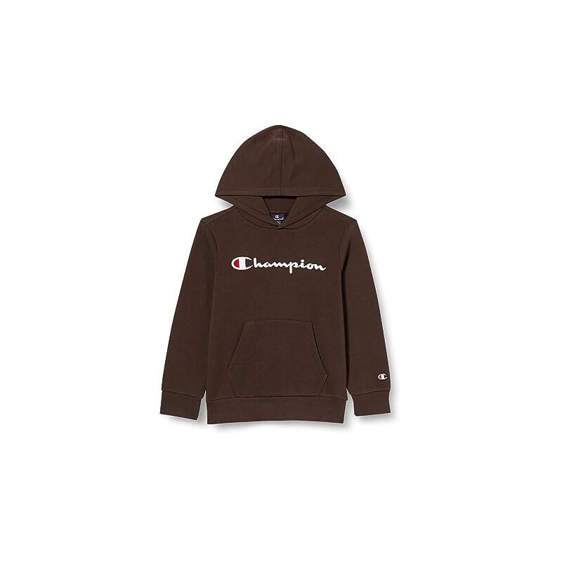 Sudadera Champion niño marrón oscuro - manga larga, bolsillo, cuello redondo 4/5