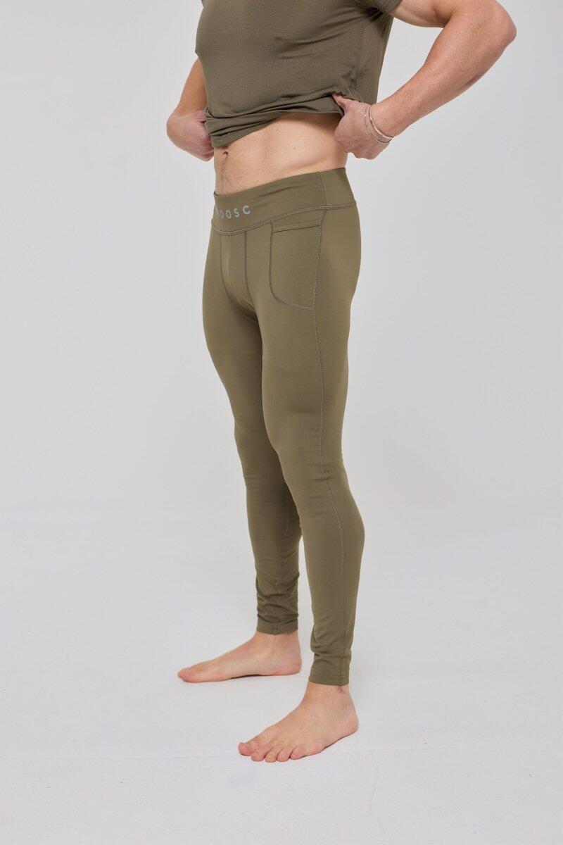 Femme Fitness Legging Taille Haute Elite Kaki 3/7