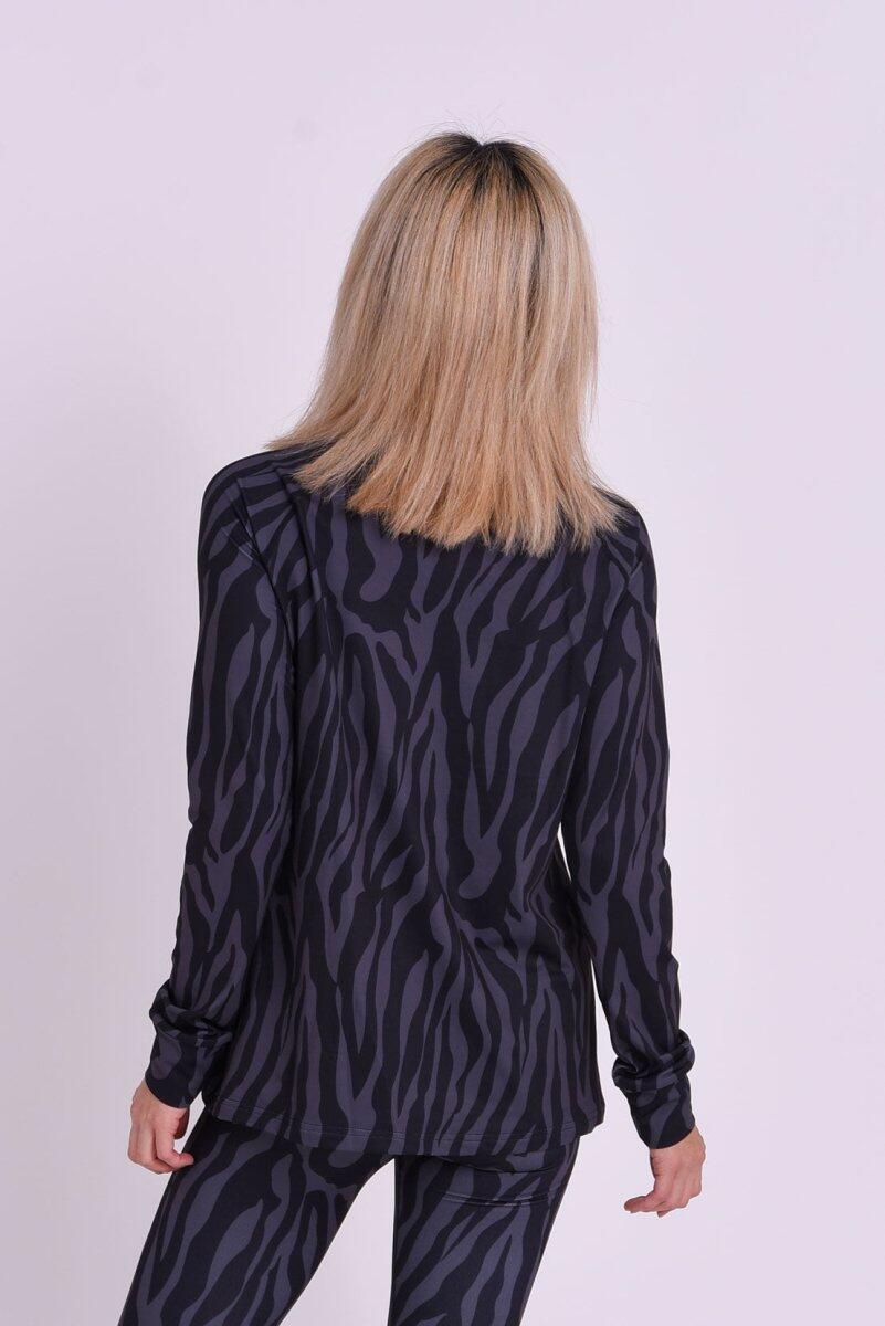 Dames Ski Functioneel Shirt Thermisch Black Tiger 2/6
