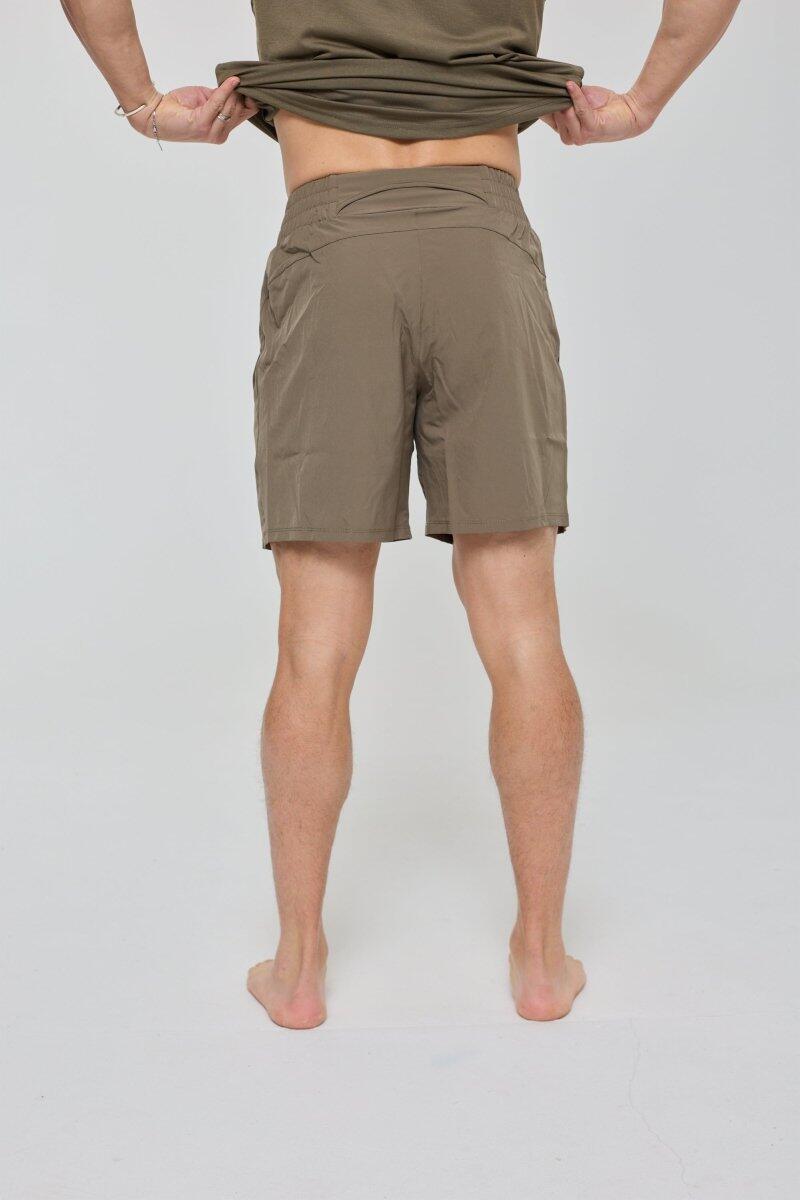 Dames Fitness Sport-Shorts Elite Khaki 3/7