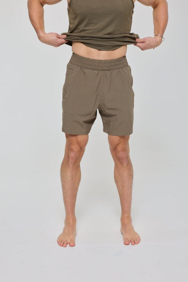 Dames Fitness Sport-Shorts Elite Khaki 2/7
