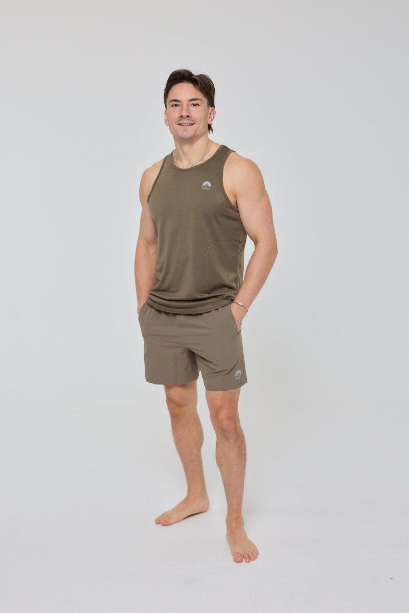 Dames Fitness Sport-Shorts Elite Khaki 6/7
