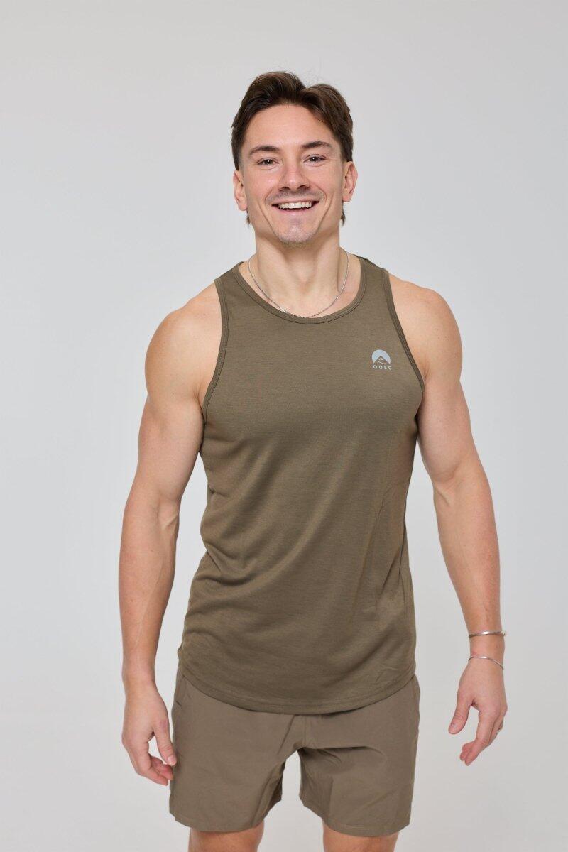 Męski T-shirt Fitness OOSC Elite Kaki