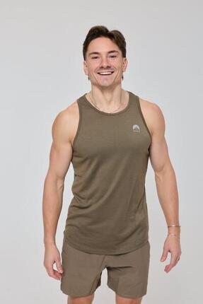 Elitarny podkoszulek sportowy Khaki – męski