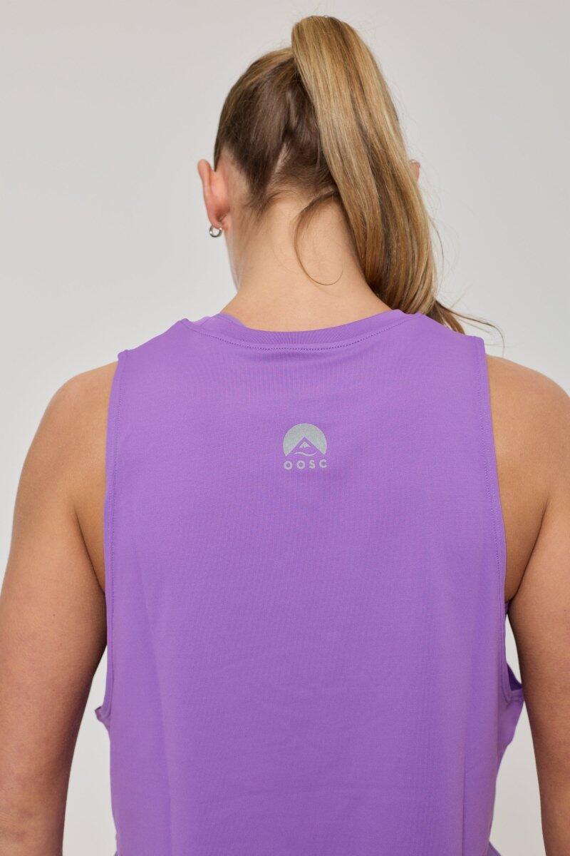 Dames Fitness Tanktop Crop Infinite Lila 4/5