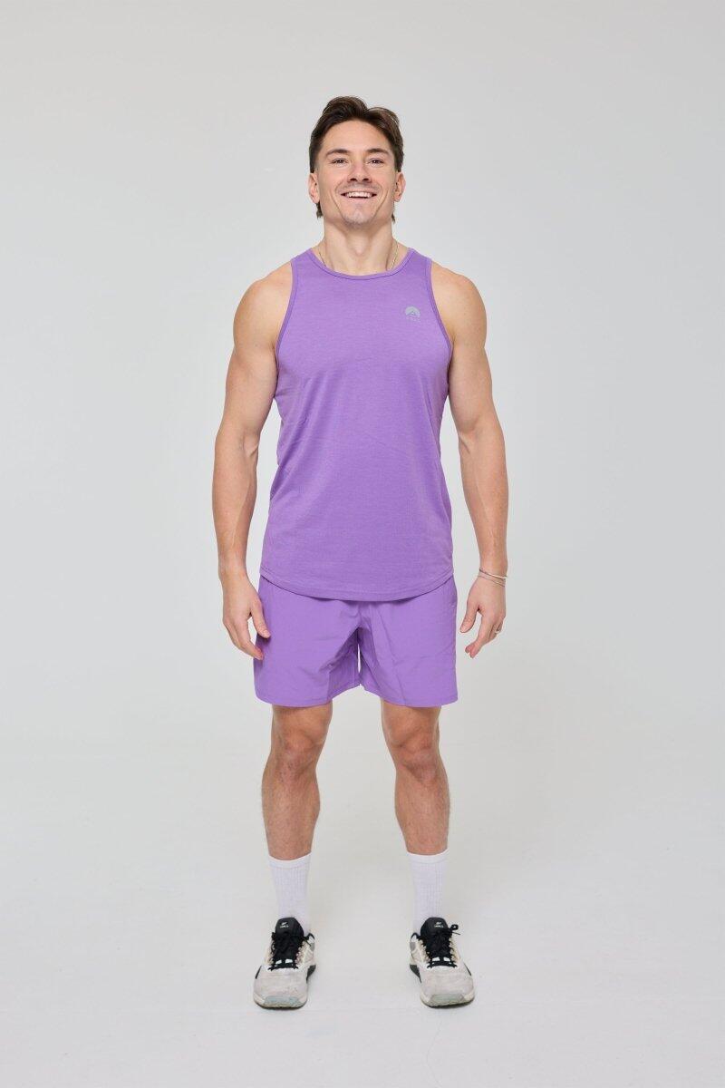 Heren Fitness Sport Tanktop Elite Lila 3/6