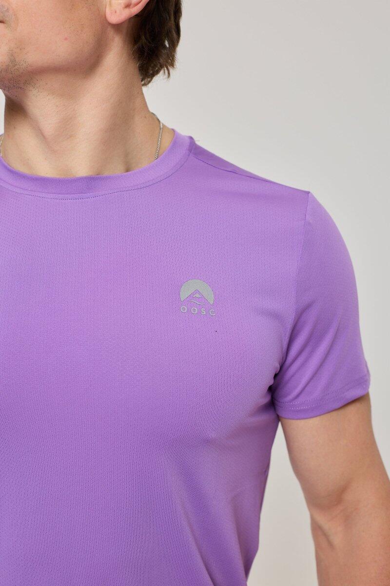 Heren Fitness Sport T-Shirt Elite Lila 3/6