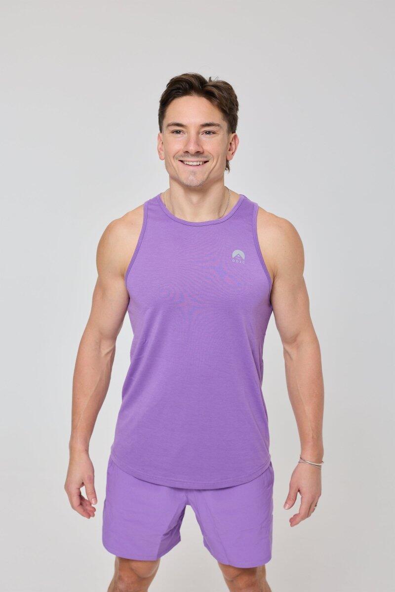 Heren Fitness Sport Tanktop Elite Lila 1/6