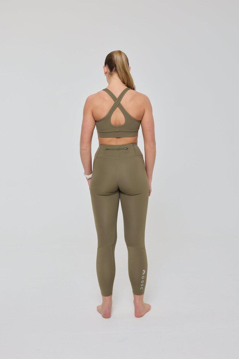 Dames Fitness Sport-BH Hoge Steun Elite Khaki 4/6