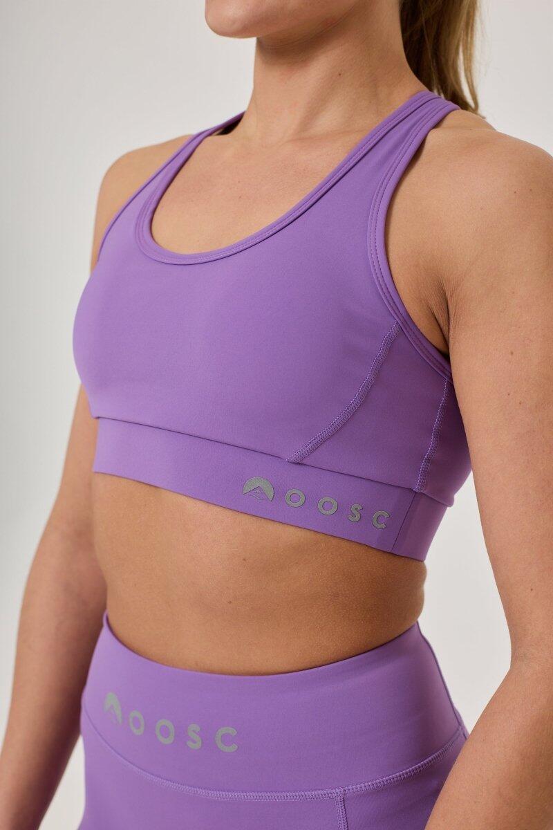 Dames Fitness Sport-BH Hoge Steun Elite Lila 3/7
