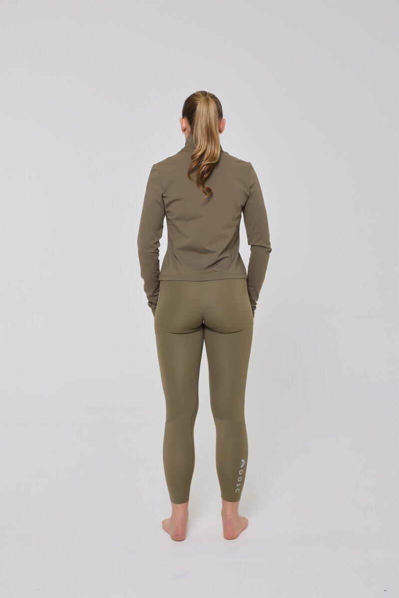 Femme Fitness Veste Zippée Crop Infinite Kaki 5/6