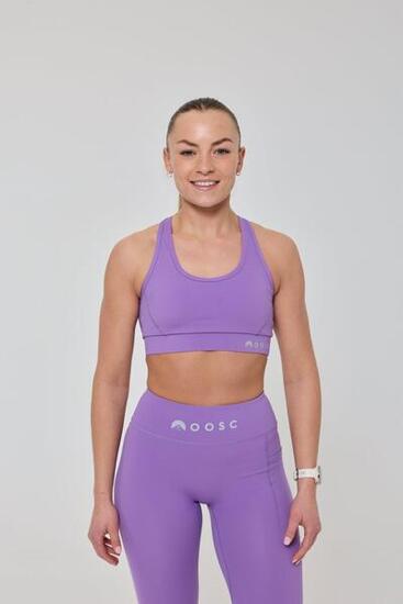 Stanik sportowy High Support Elite Crossback – fioletowy