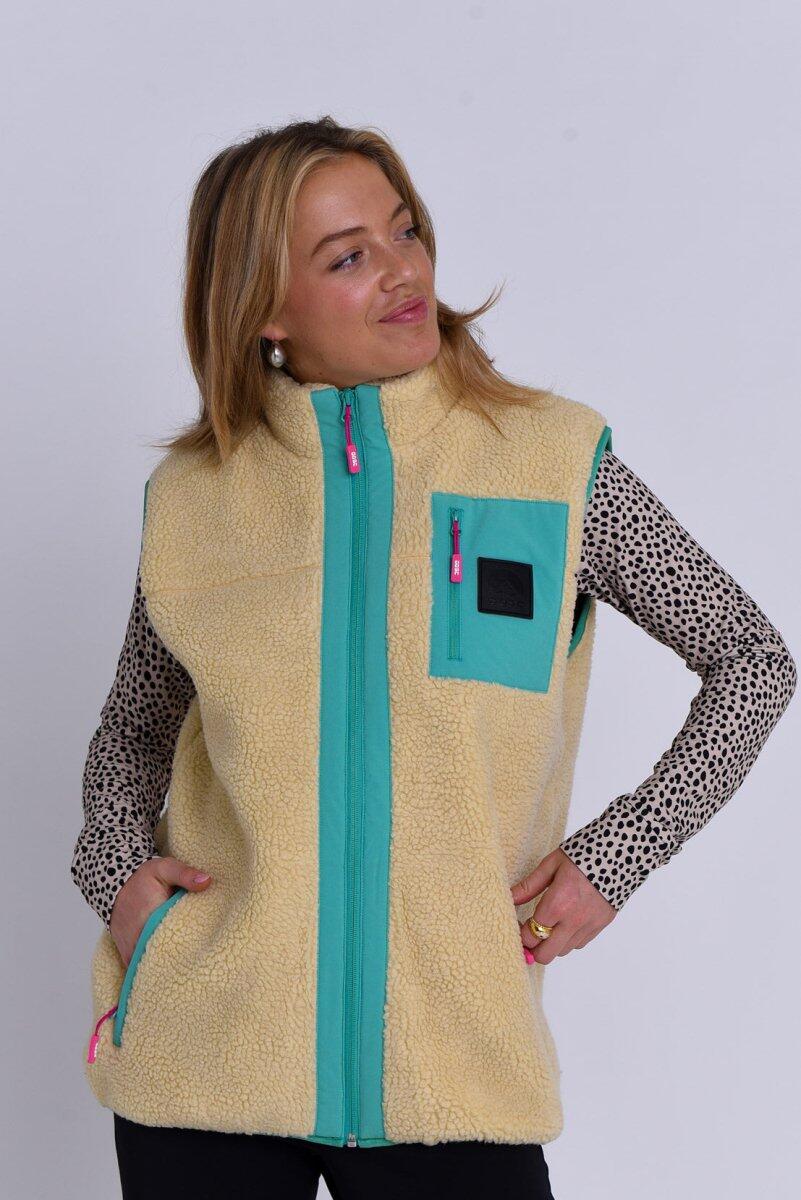 Dames Sherpa Vest Method Zand 3/5