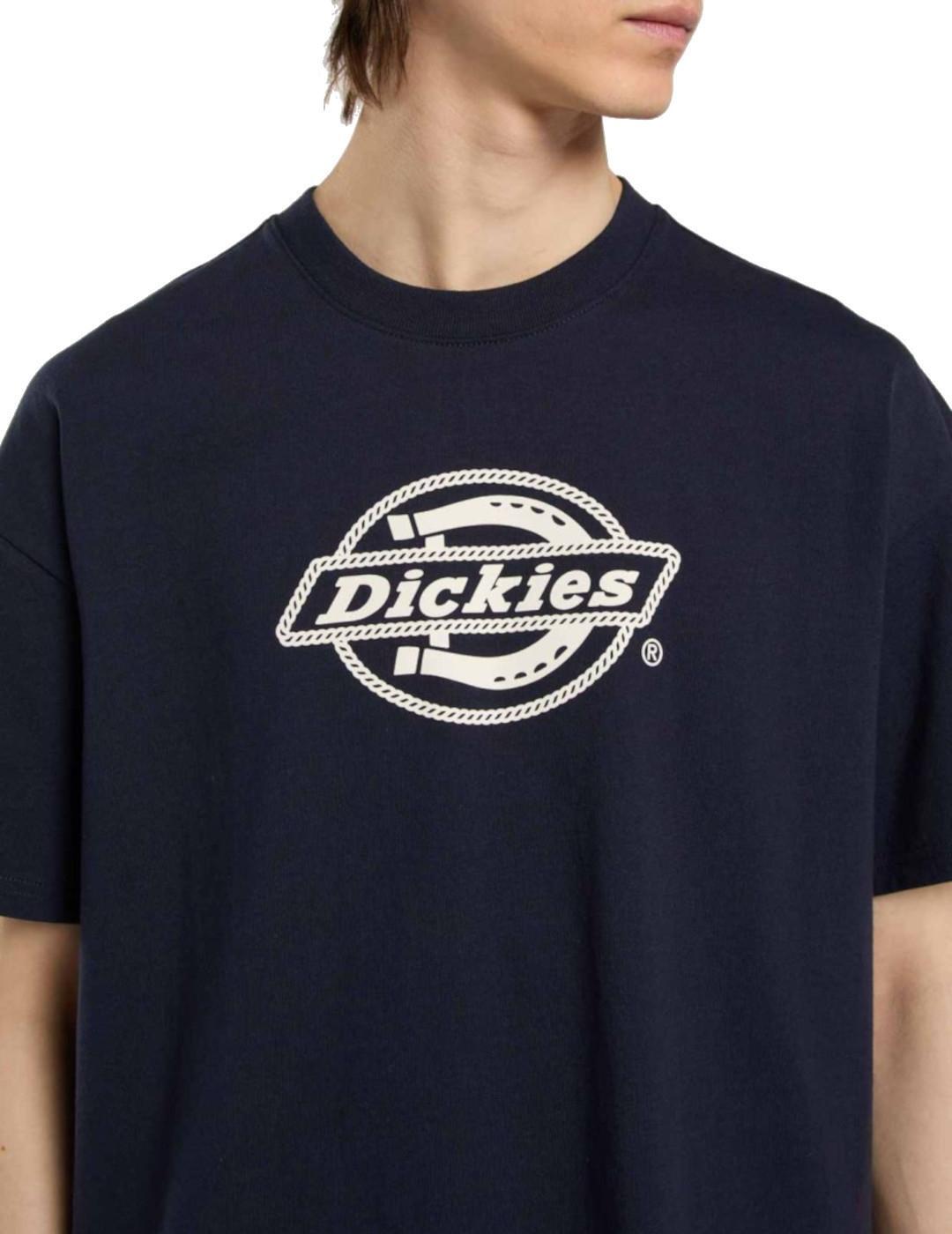 T-shirt Uomo Dickies Forth Blu Navy 3/4