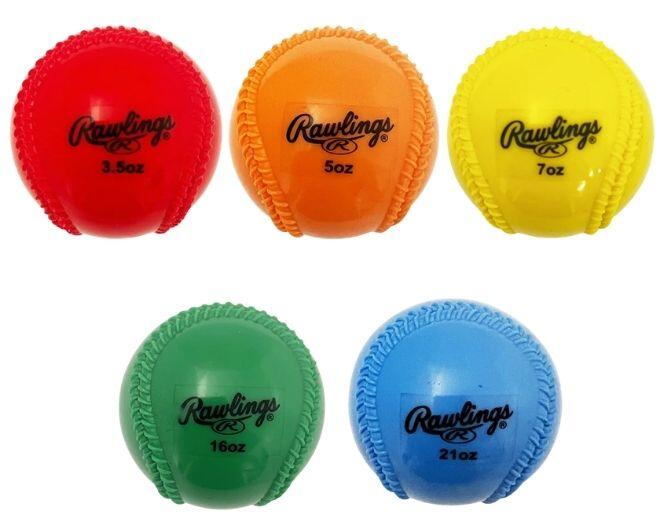 Rawlings Plyo Power Throwing Balls Baseball/Softball 1/3
