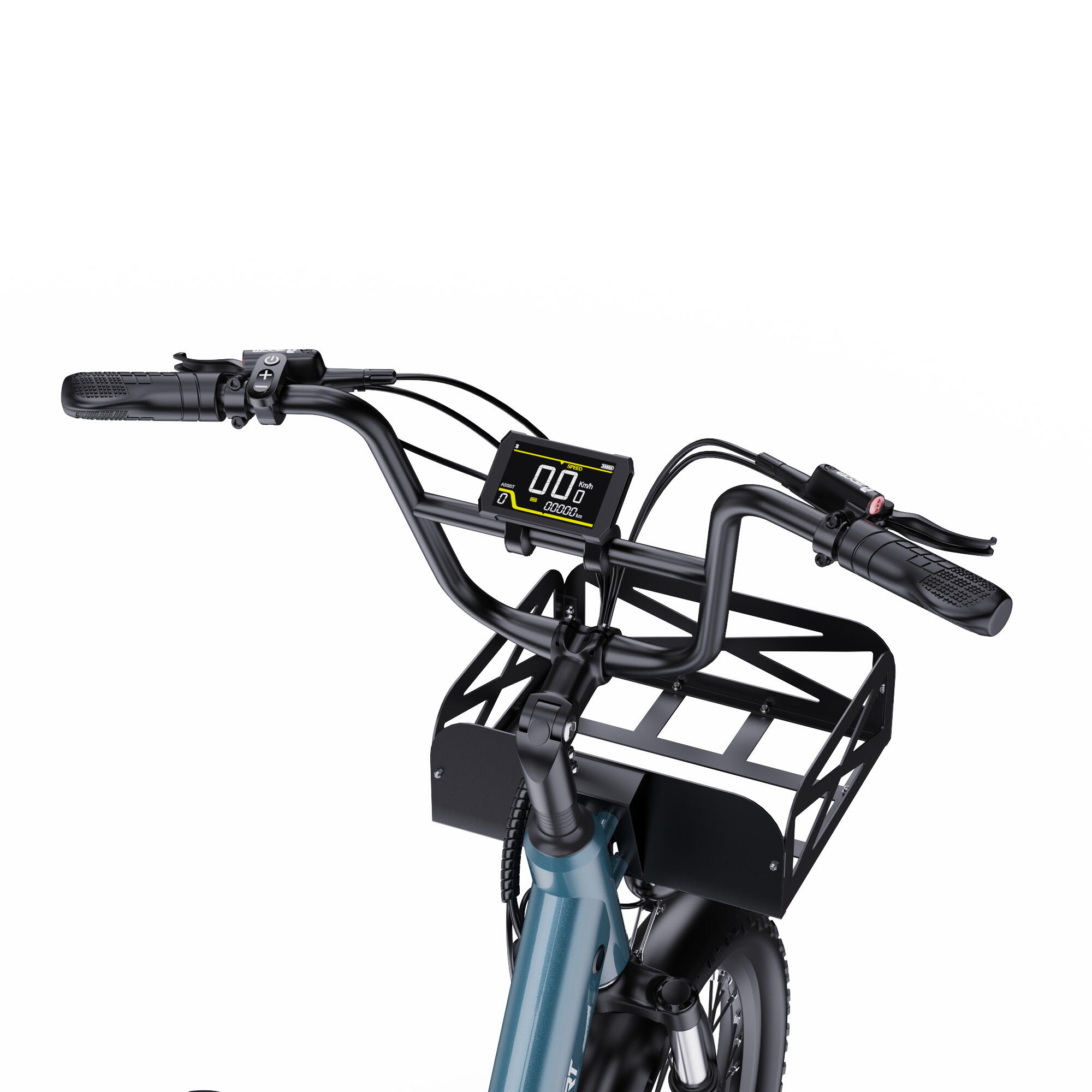 Bicicleta eléctrica de carga ONESPORT OT01 de 20", batería de 48 V y 27 Ah 4/7