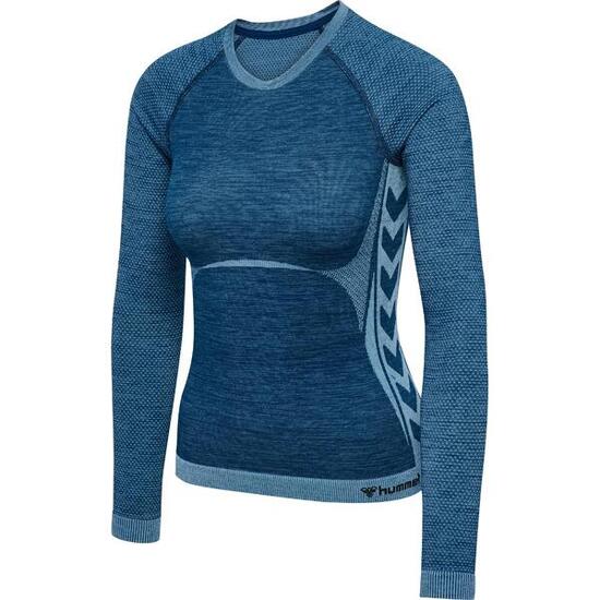 Maillot manches longues serré sans coutures femme Hummel Clea