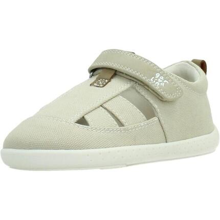 Sandalias Barefoot Bebé Garvalín 262341B Beiges Cierre Adherente