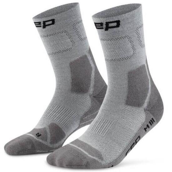 CEP Hiking Light Merino Mid-Cut Compressie - Grijs/Donkergrijs - Dames (34/37)