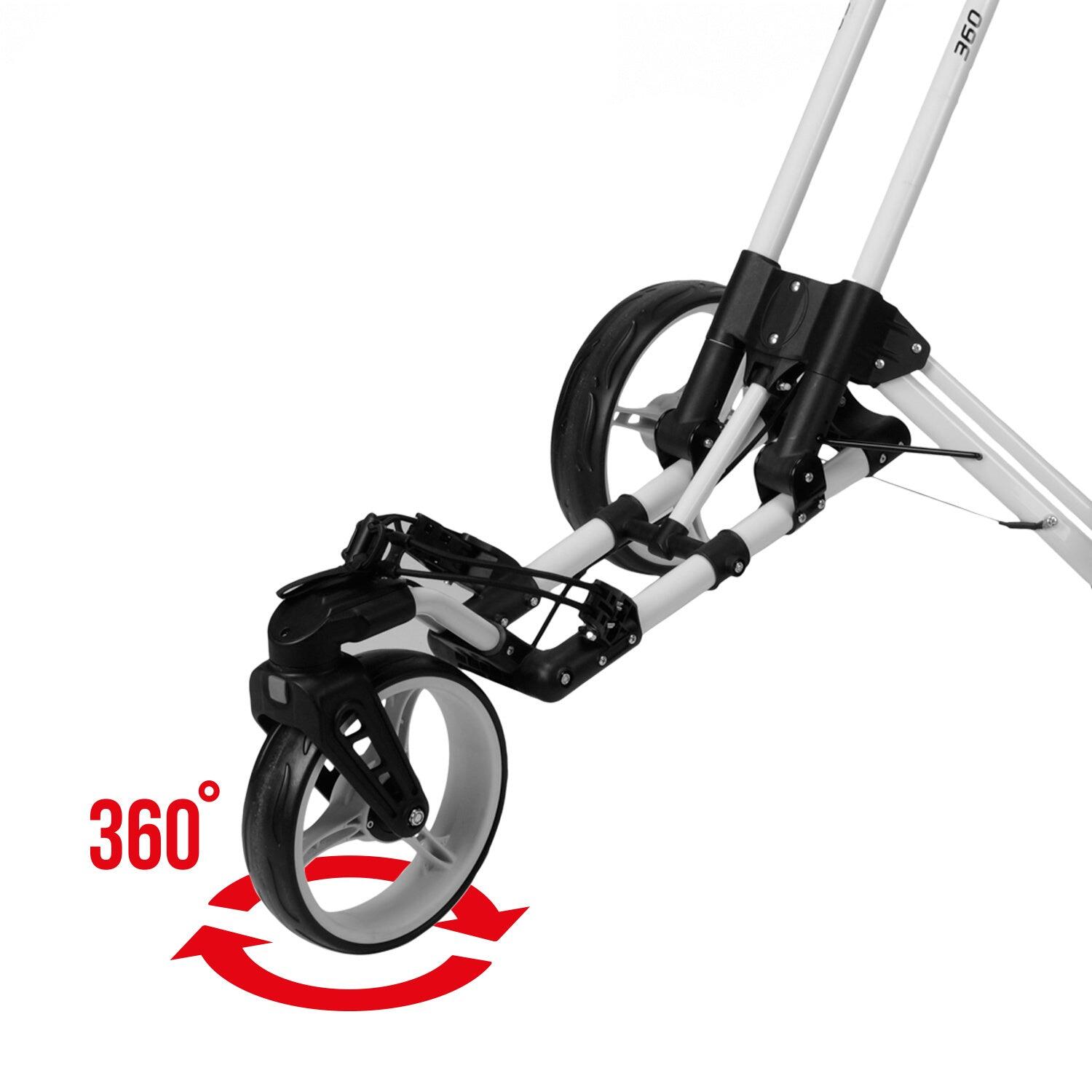 FastFold Flex 360 Golftrolley - Wit Zwart 7/7