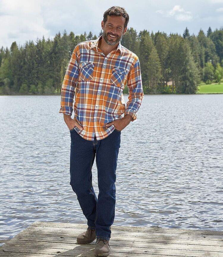 Chemise Flanelle à Carreaux Automnale  5/7