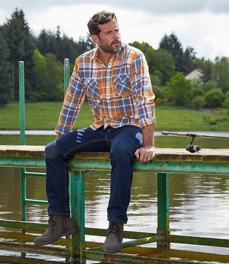 Chemise Flanelle à Carreaux Automnale  4/7