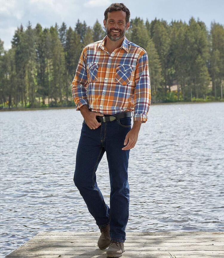 Chemise Flanelle à Carreaux Automnale  6/7