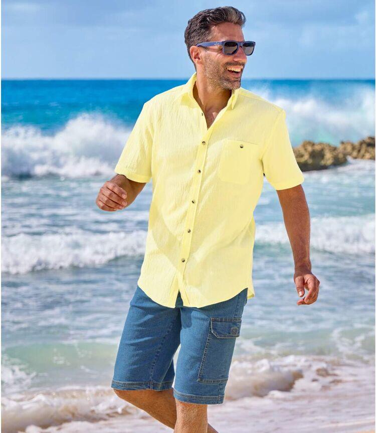 Bermuda Cargo en Jean Stretch Confort  4/6